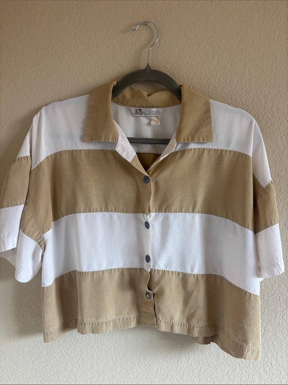 Vintage Striped Button-Up Shirt